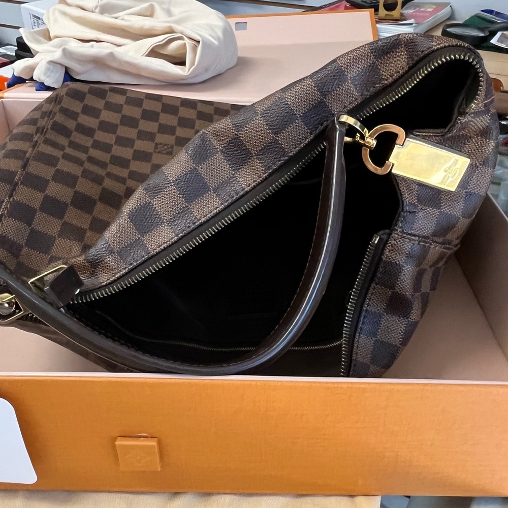 Louis Vuitton Damier Ebene Mint Original Box Dustbag Entrupy Certificate - Picture 5 of 14